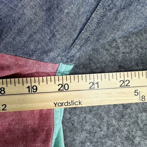 Brooks Brothers Red Fleece Colorblock Chambray Button Down Shirt Men's Medium - Picture 7 of 9